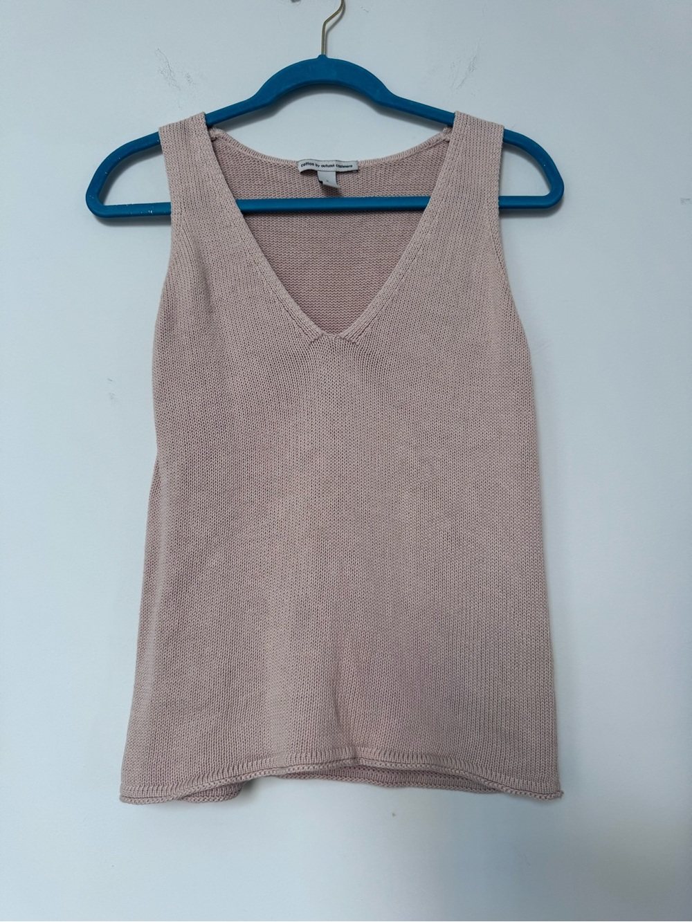 Autumn Cashmere Cream Knit Tank - 100% Cotton